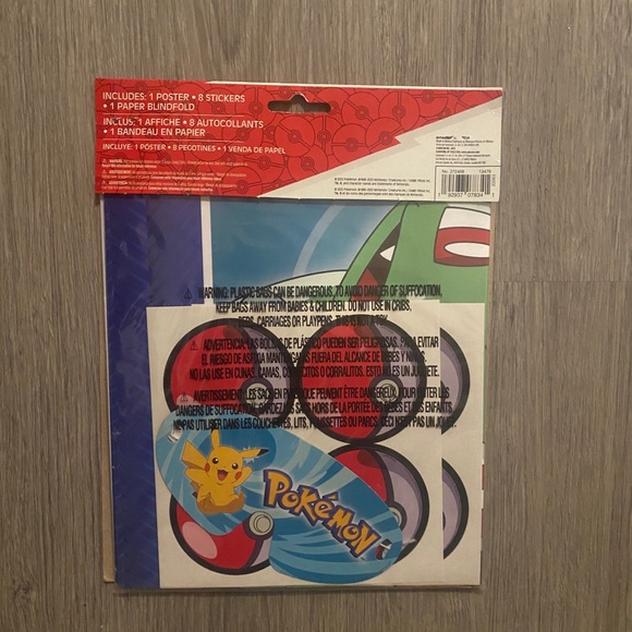 Pokémon Birthday Party Game, Age 3+, 10 pc - Picture 3 of 3